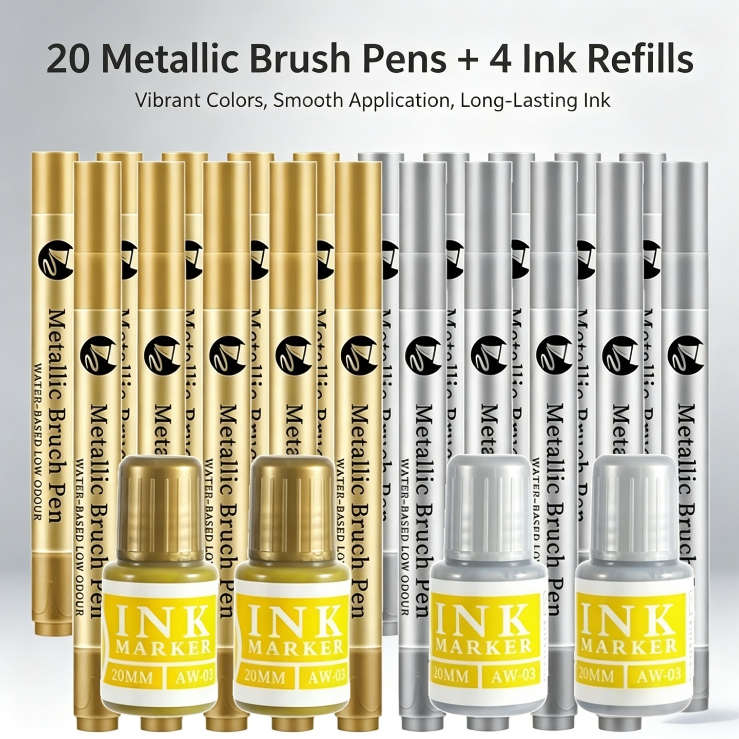 1-24Pcs Refillable Metallic Pa - Midsole Marker Paint ulasan dan harga