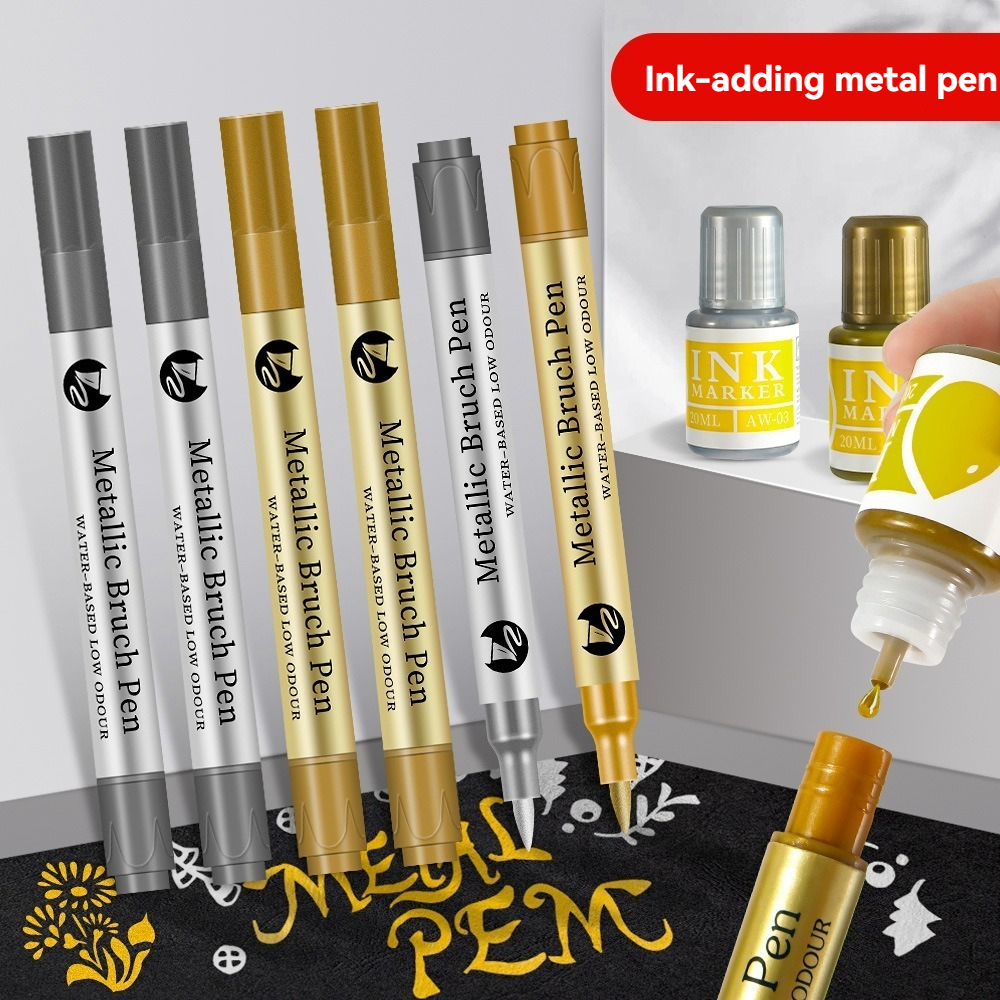 1-24Pcs Refillable Metallic Pa - Midsole Marker Paint ulasan dan harga