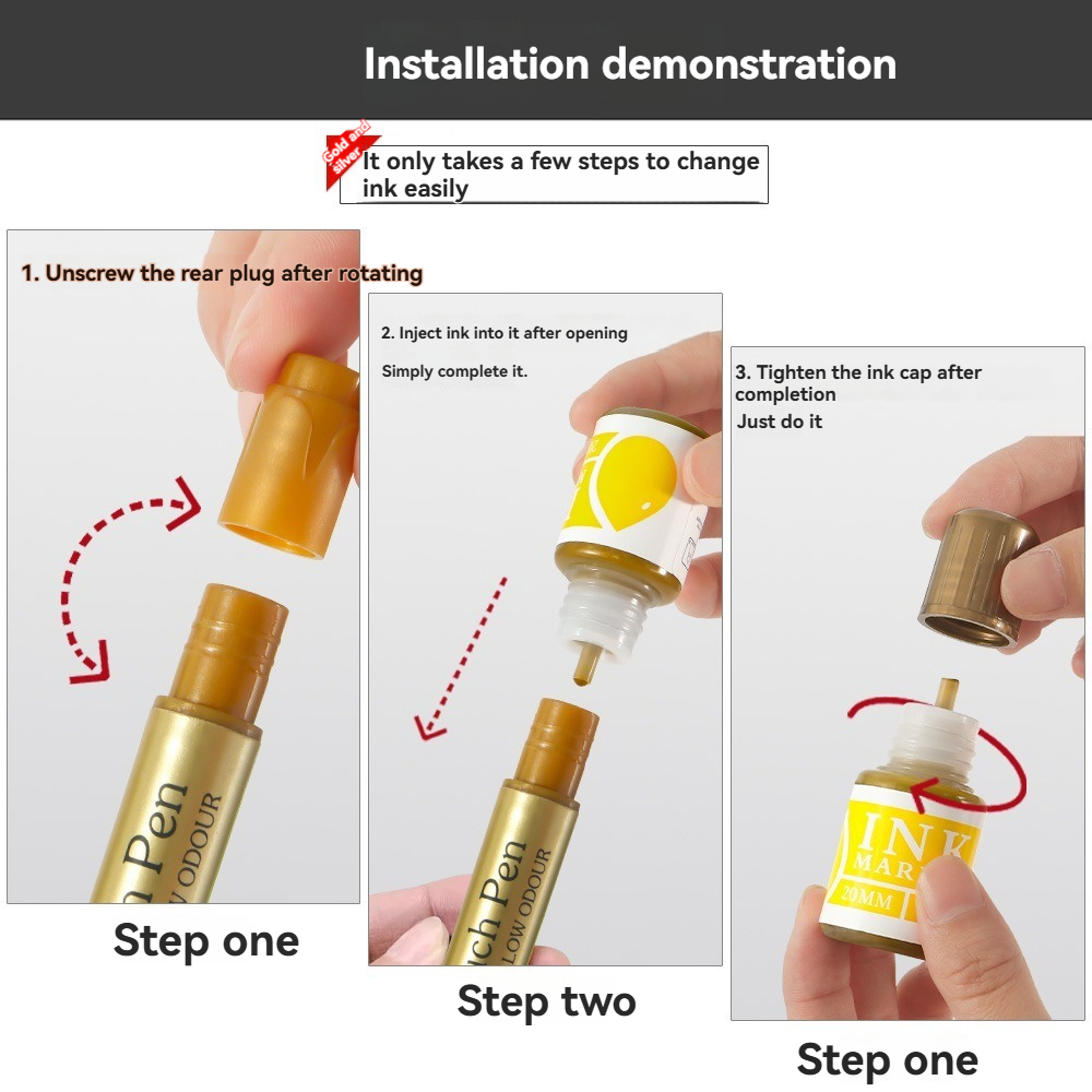 1-24Pcs Refillable Metallic Pa - Midsole Marker Paint ulasan dan harga
