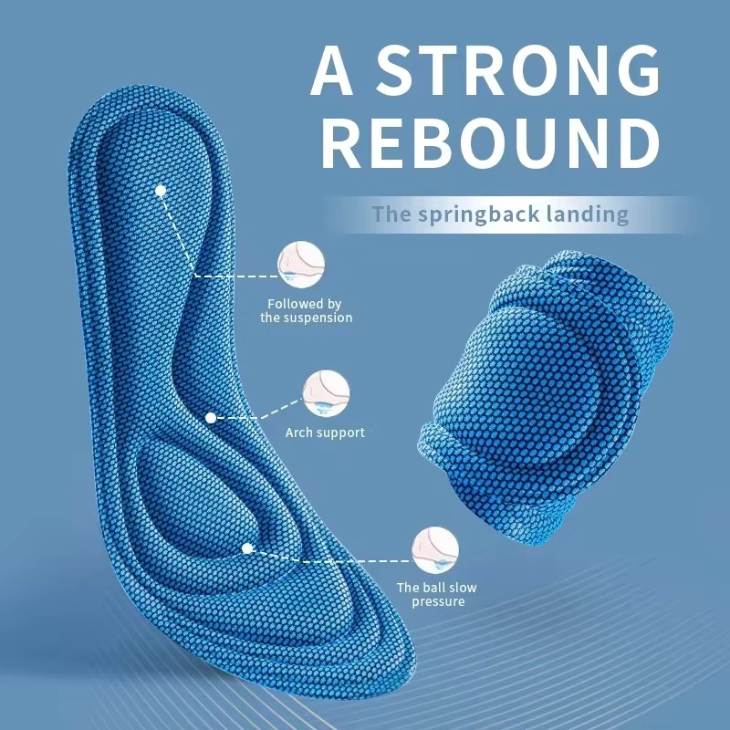 4 PCS  Sports Massage Insole M - Insole Memory Foam ulasan dan harga