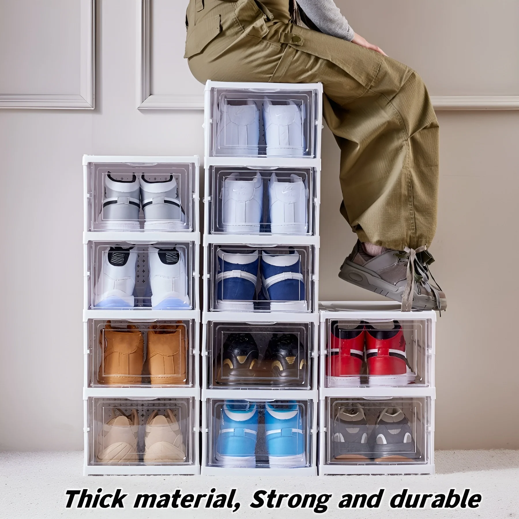 6 Layers Shoes Box Foldable Tr - Sneaker Care Shoe Box ulasan dan harga