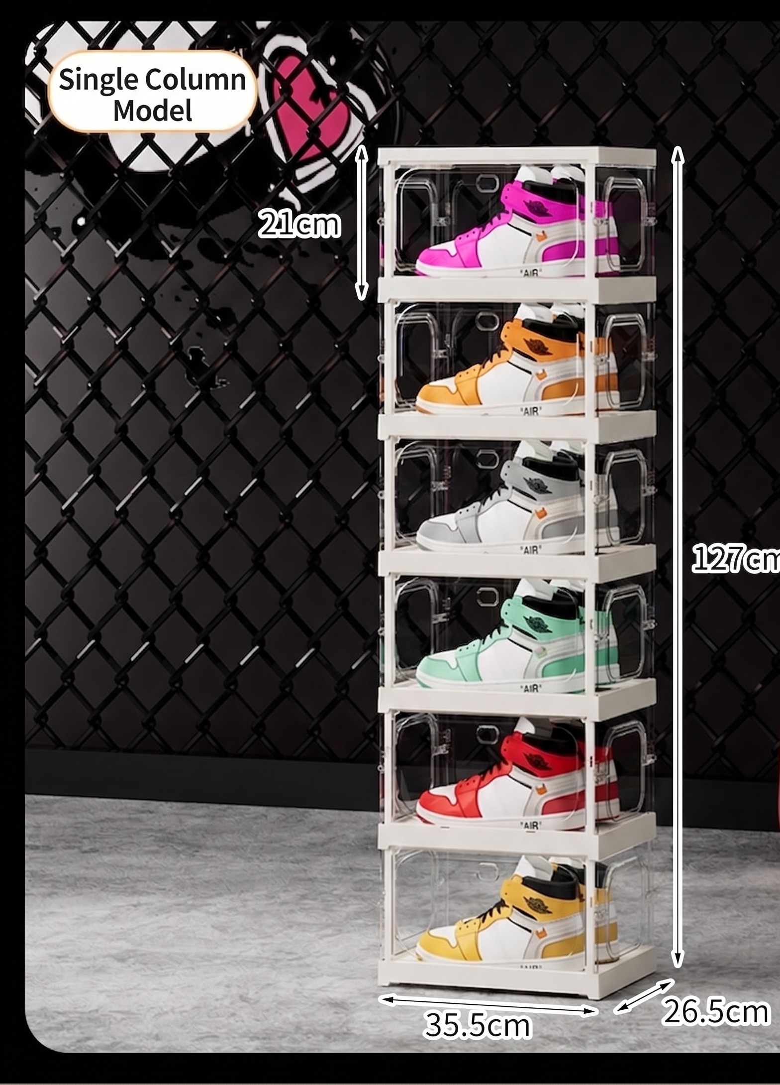 Large Clear Stackable Shoe Sto - Sneaker Care Shoe Box ulasan dan harga