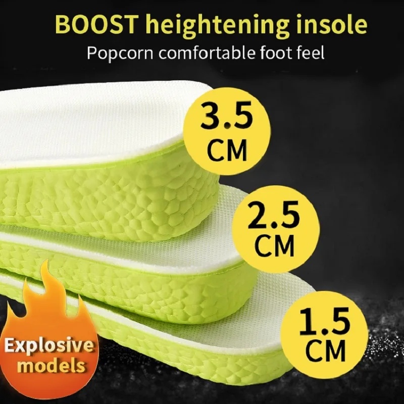 1 Pair Invisible Increase Inso - Insole Memory Foam ulasan dan harga