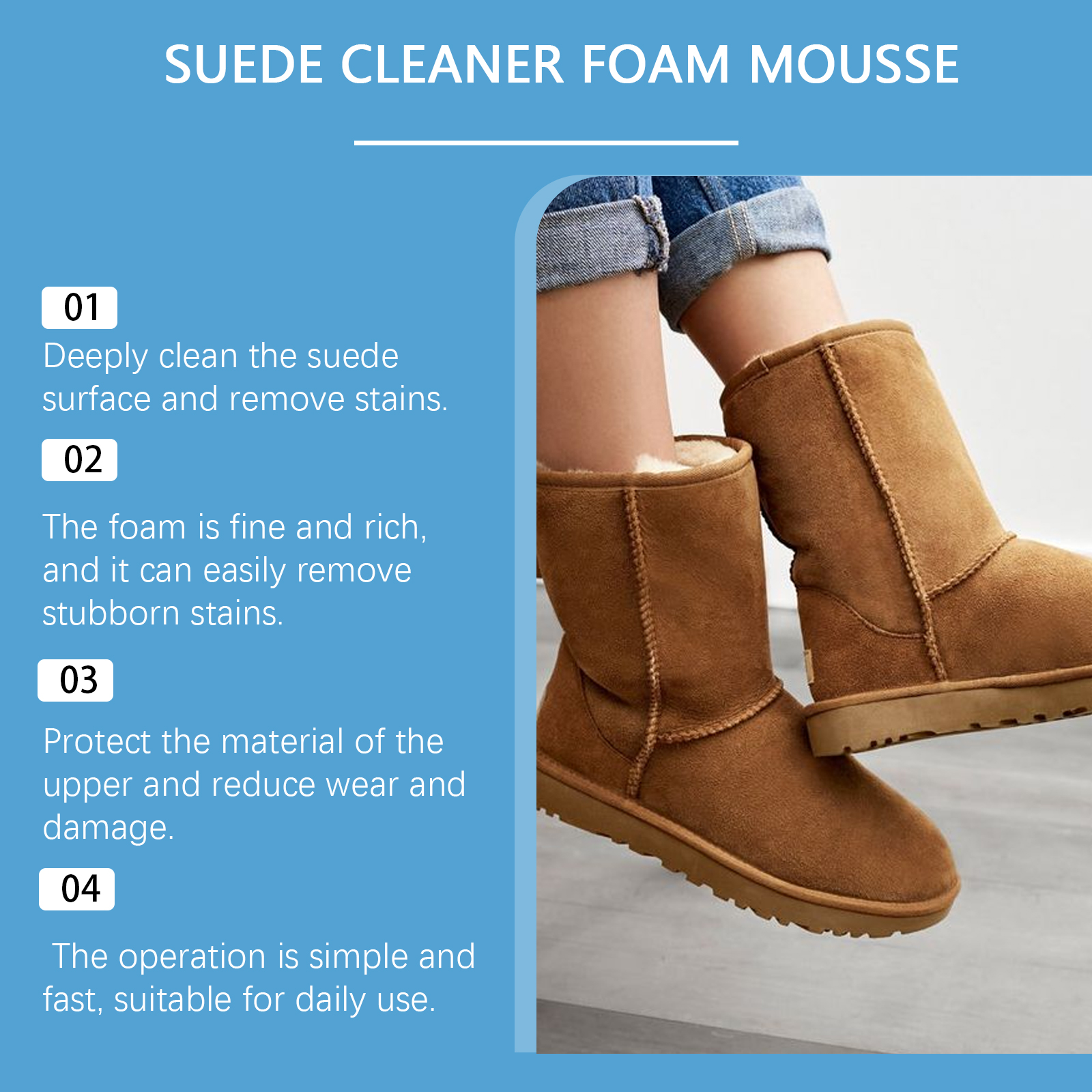 Suede Cleaner Kit Leather Velv - Sneaker Care Suede ulasan dan harga