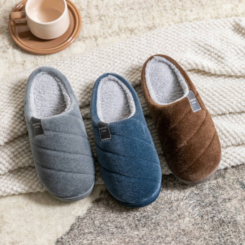 Men's Winter Plush Slippers -  - Insole Memory Foam ulasan dan harga